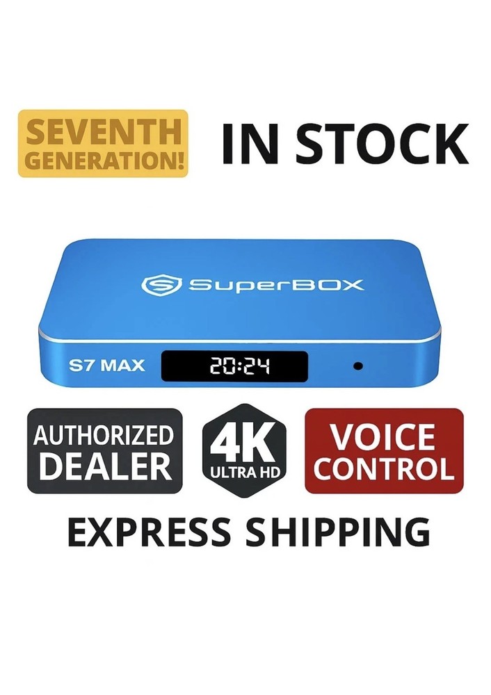 💥SuperBox S7 Max 24/7 Support Authorized Distributor Same Day Shipping💥
