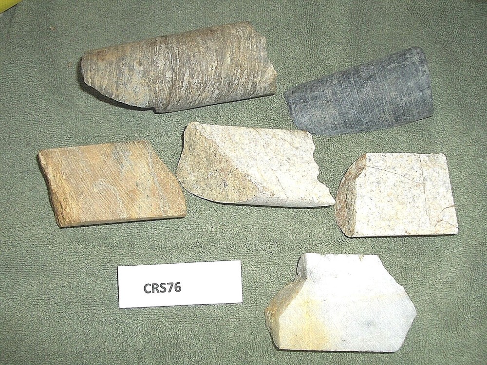 Split Core Samples From Alaska Gold Mine 6 Pieces Split And Unsplit  CRS76