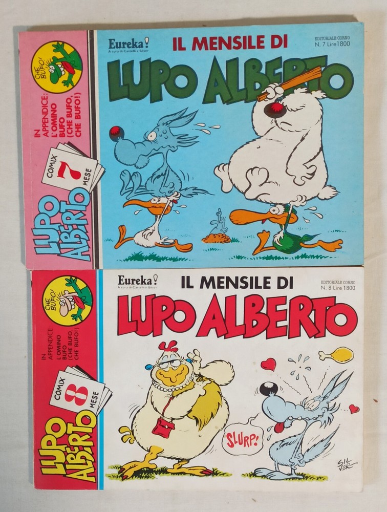 LUPO ALBERTO 2/8 complete sequence Ed. Horn 1984!!!!!