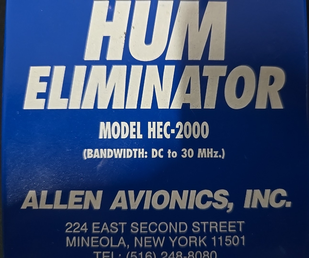 Allen Avionics HEC-2000 Video Hum Eliminator