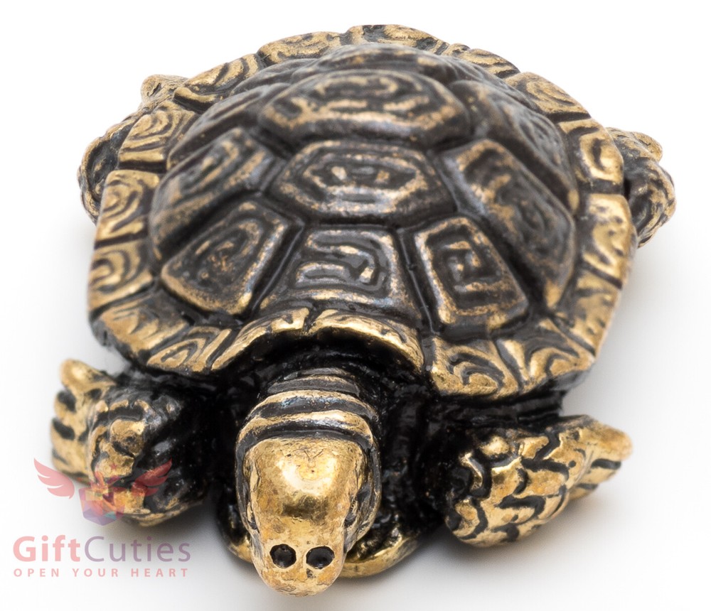Solid Brass Figurine Water Sea Tortoise Turtle talisman IronWork