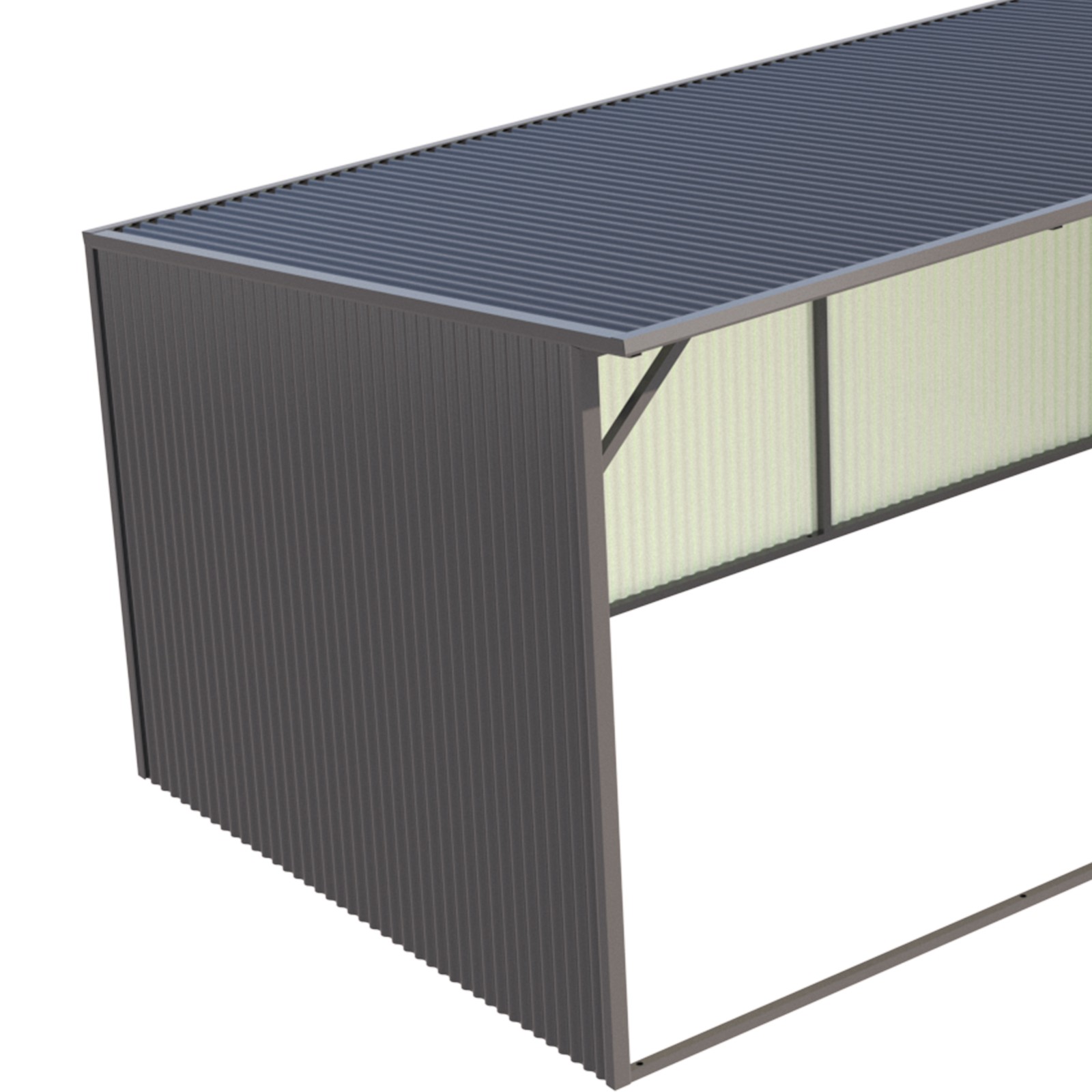 Winter 20'x12' Galvanized Metal Livestock Shelter Building for Farm FREE SHIPING