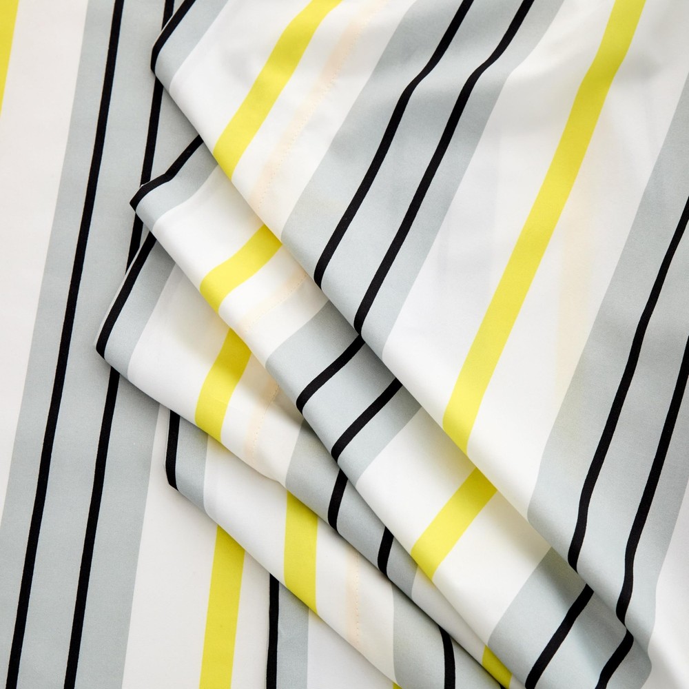 Queen Size Bed Sheets Set Deep Pockets - 6PC Striped Ultra Soft Microfiber Be...