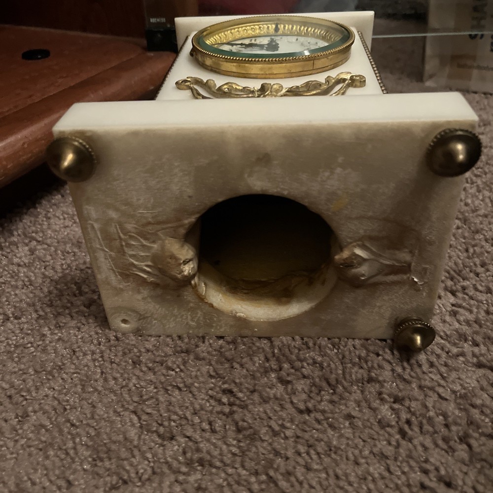 Vintage Candelabra Antique Clock