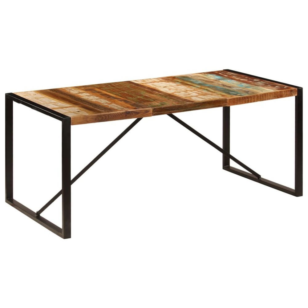 Dining Table Kitchen Table Dining Room Dinner Table Solid Reclaimed Wood vidaXL