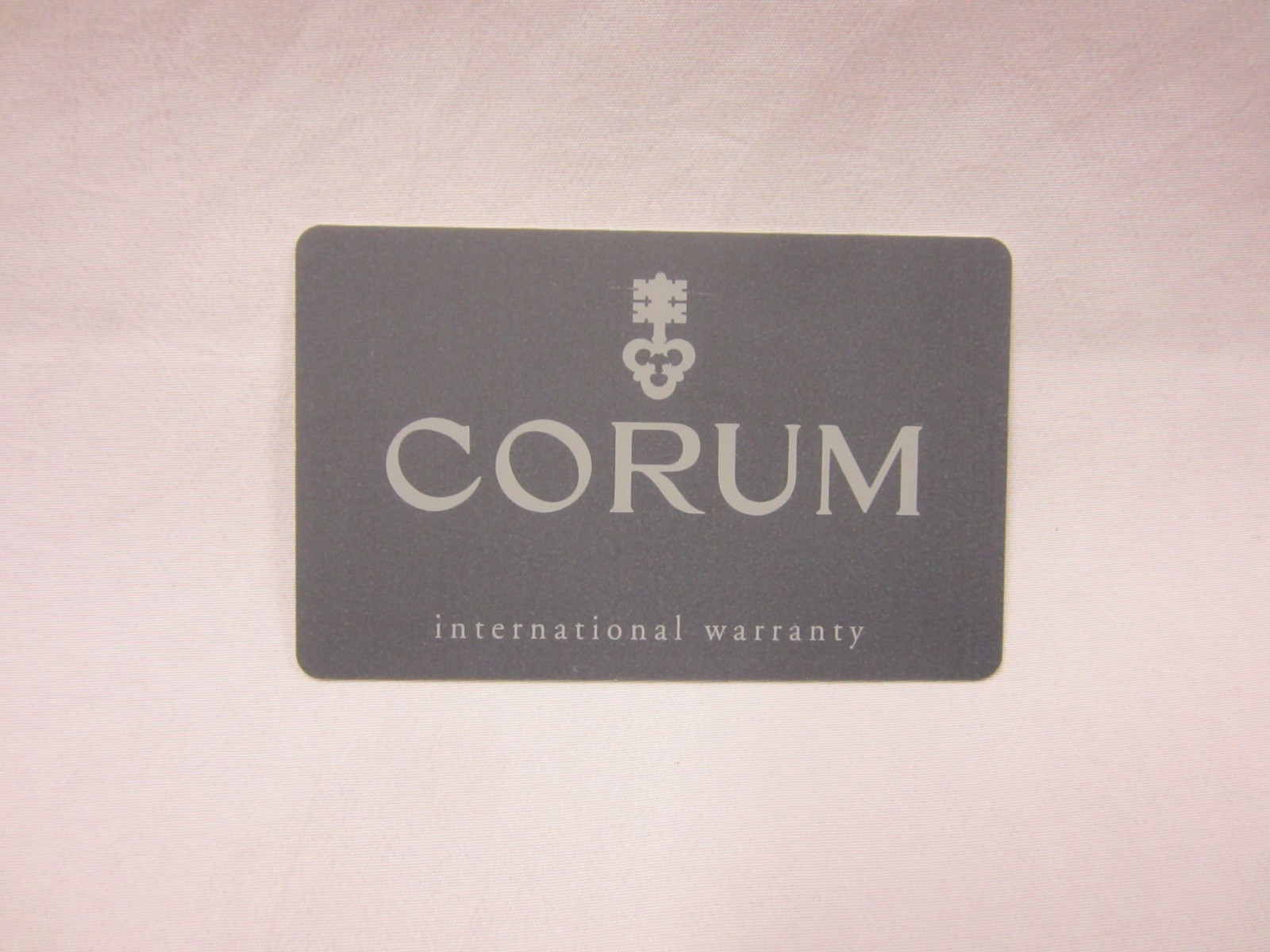 CORUM Open & Blank International Watch Warranty Card Genuine New-Old-Stock