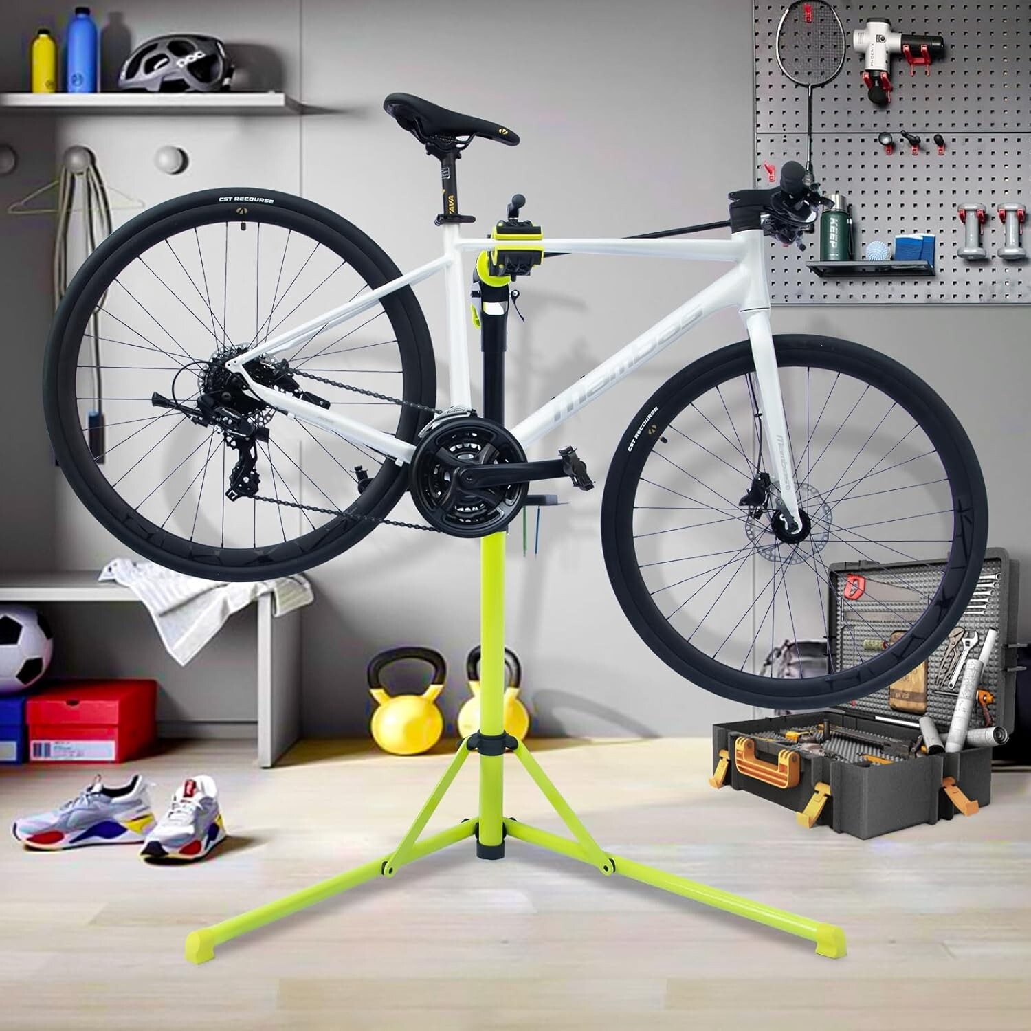 E Bike Stand Repair (Max 132 lbs) - Foldable Bicycle Repair Stand for E-bikes