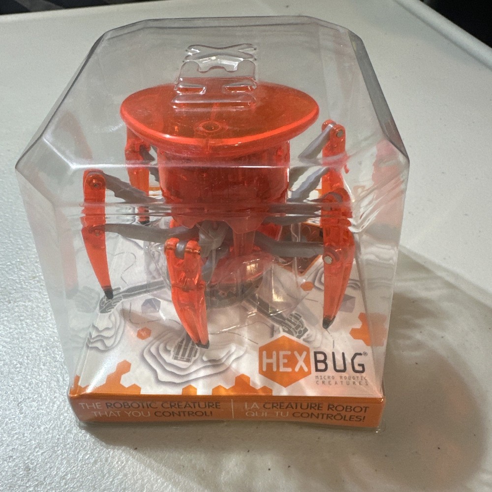 HEX BUG ORANGE SPIDER ROBOTIC CREATURE REMOTE CONTROL