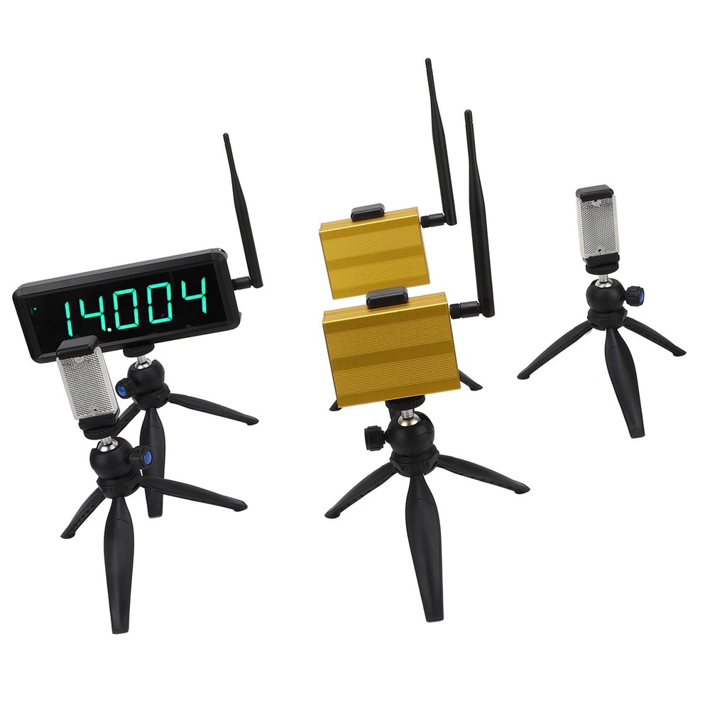 Wireless Laser Timer Battery Powered 5 Digit Digital Display Auto Reset NY