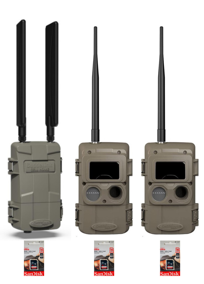 Cuddeback Cuddelink  2 Plus 1 Starter Kit With SD Cards