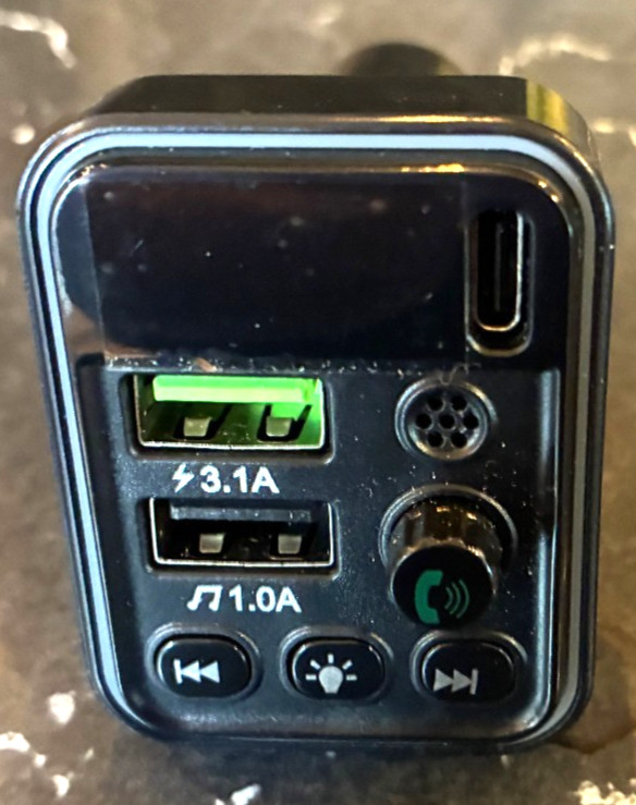 Car Wireless Bluetooth5.0 FM Transmitter MP3 Player USB Fast Car Charger Adapter