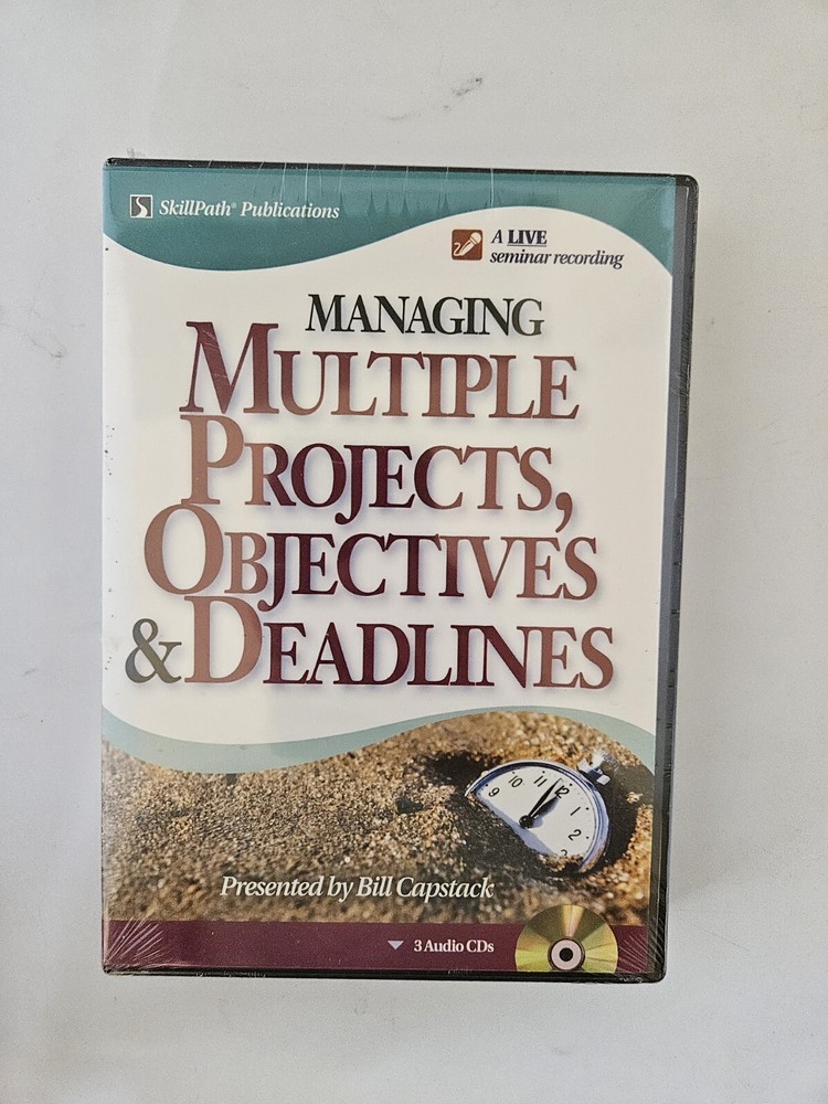 Managing Multiple Projects, Objectives And Deadlines DVD Sealed