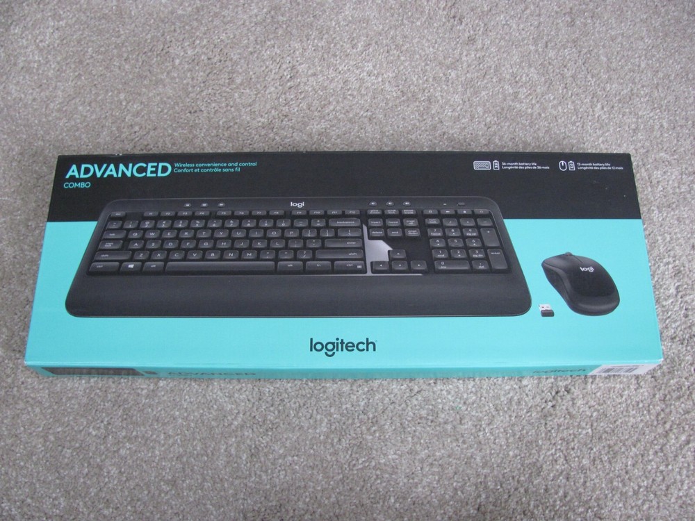 Logitech Advanced COMBO Keyboard and Mouse Combo Desktop – Black (920-008701)