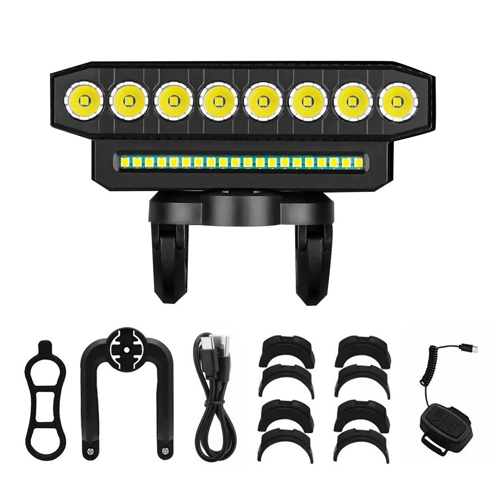 Bicycle Front Headlight Super Bright LED Bike Light Support Power Bank Function