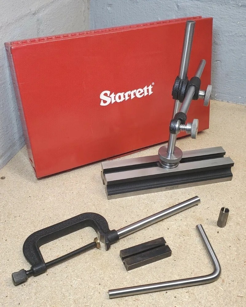Starrett No. 665 inspection set with components in protective case - U.S.A made