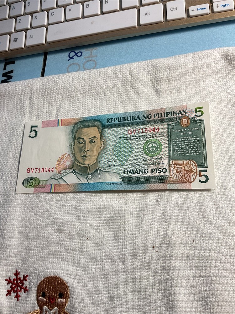 PHILIPPINES-1995-BANKNOTE-5 PISO-UNCIRCULATED