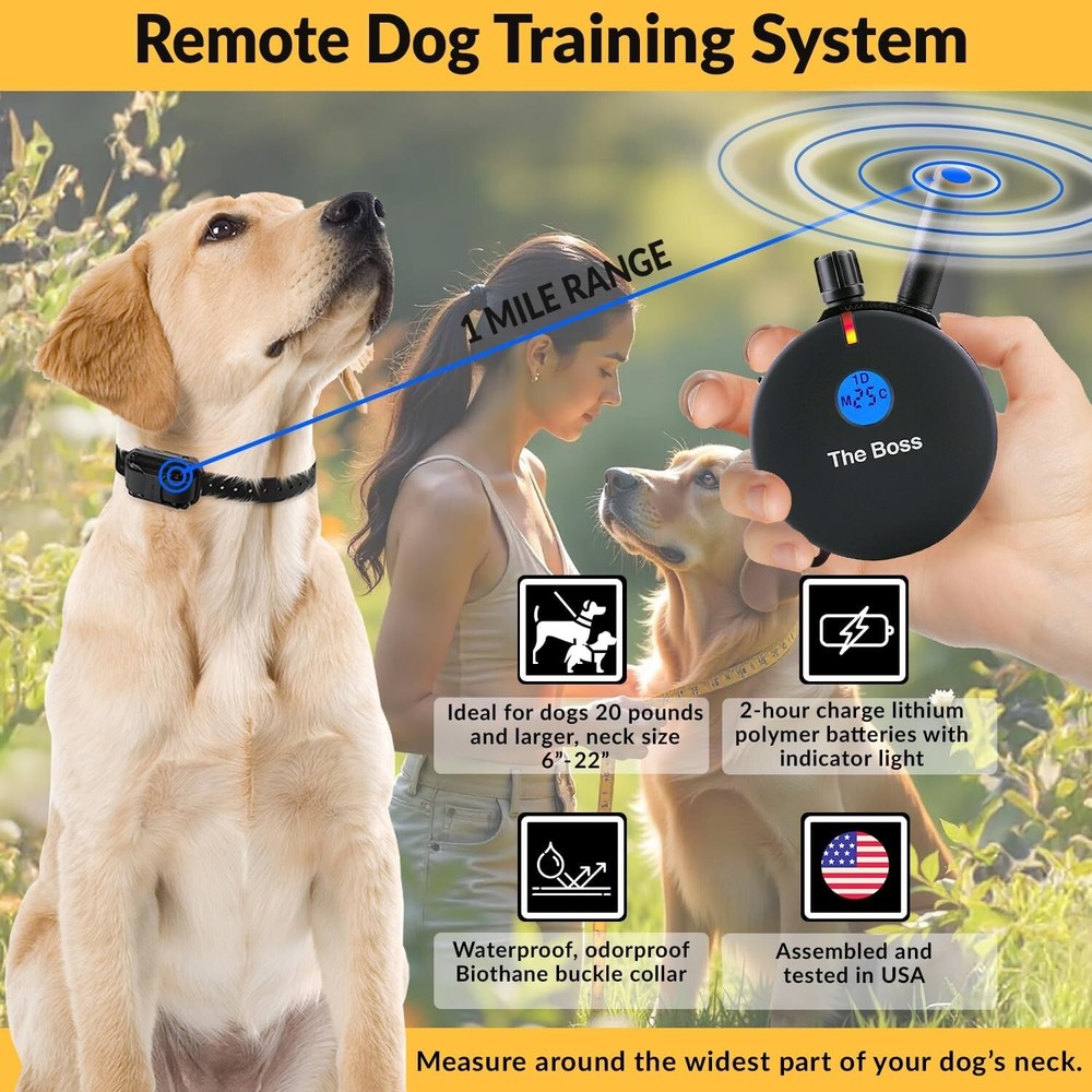 E-Collar Technologies ET-800 "THE BOSS" Replacement TRANSMITTER Free CLICKER!