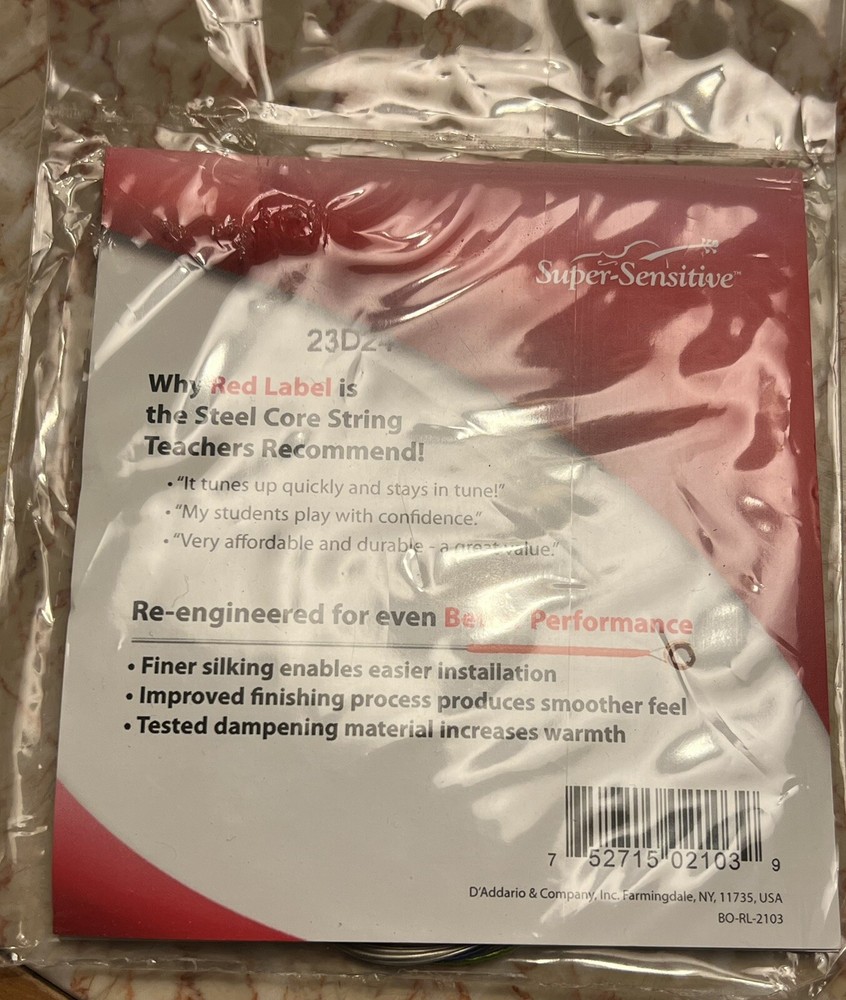 Red Label 1/4 Violin String Set