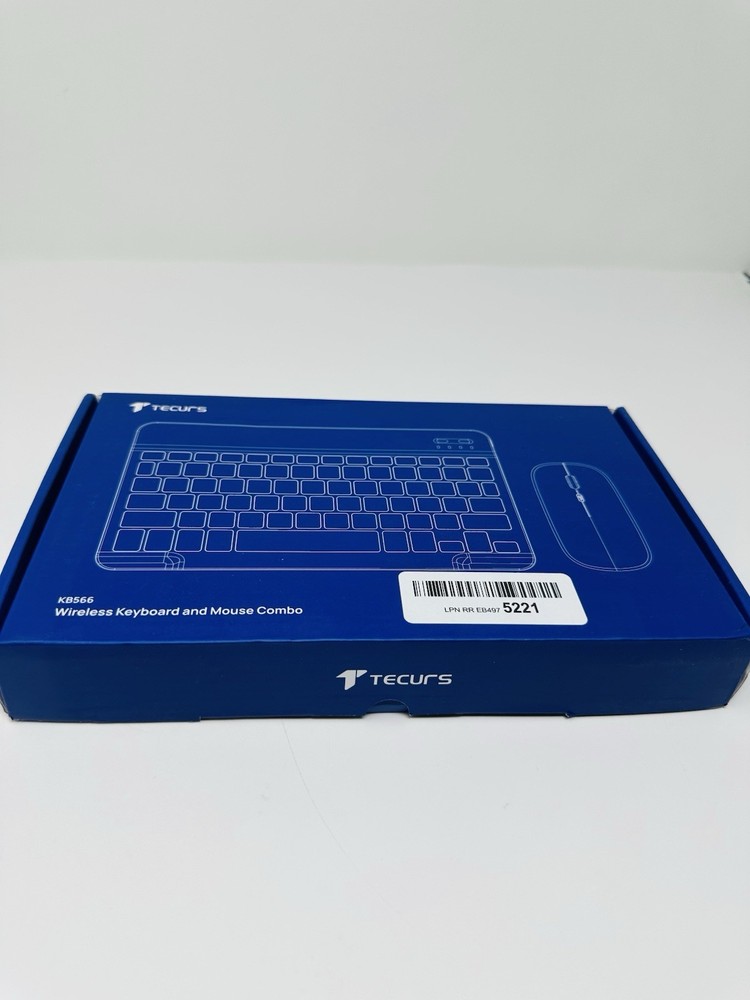 Tecurs KB566 Wireless BT Keyboard & Mouse Combo (Black)for iPad/iPhone/PC/Mac