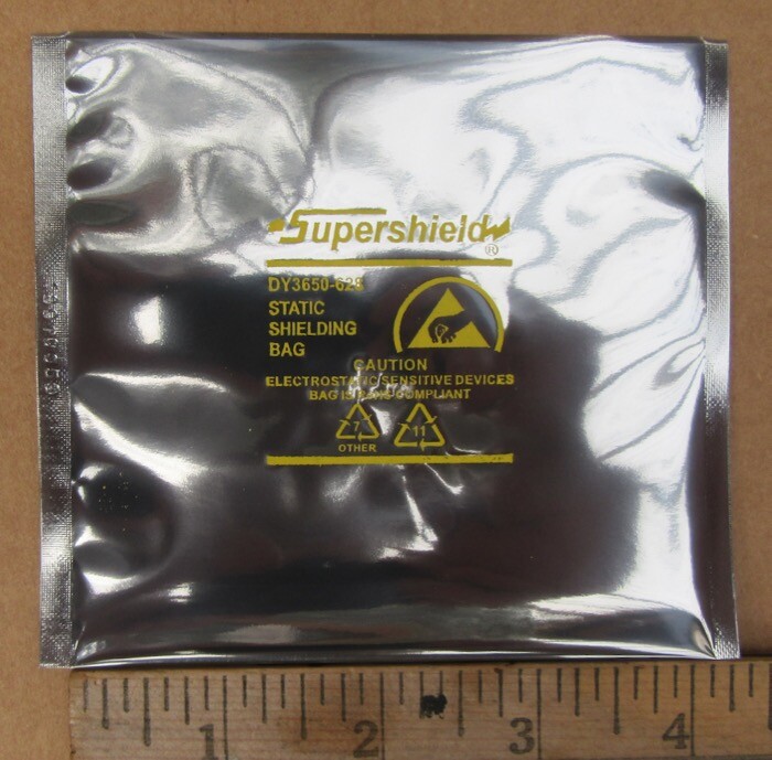 100 4x4" Open-Top Dou Yee Static Shield Bags