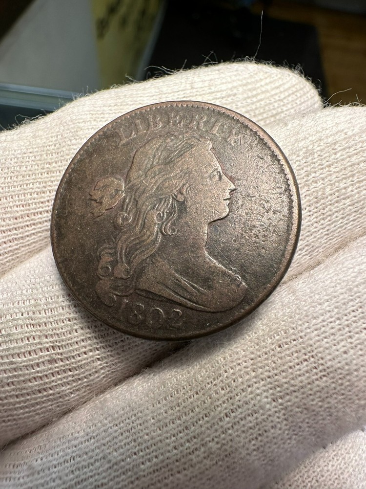 1802 Draped Bust Large Cent VF