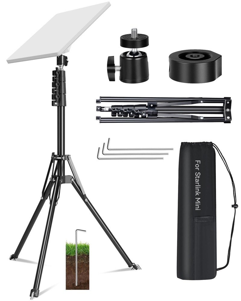 Starlink Mini Tripod Mount Kits, WindPro Wind-Resistant Design, Adjustable He...