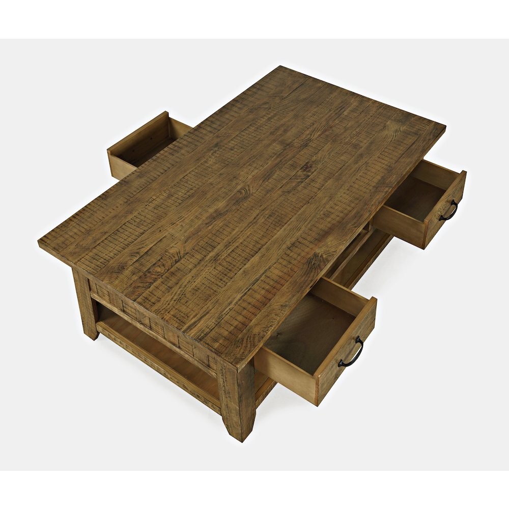 Rustic Farmhouse Solid Wood 50" Coffee Table