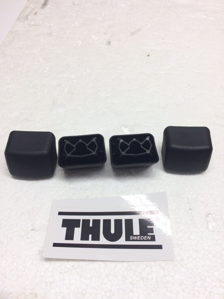THULE END CAP 4 PK LOAD BAR Replacement square FREE decal+ feedback 500 sold!