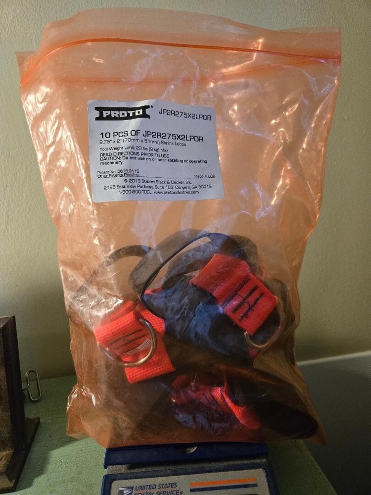 Pack 10 Stanley proto heat shrink loop JP2R275X2LOR 2.75" x 2" long shrink loop