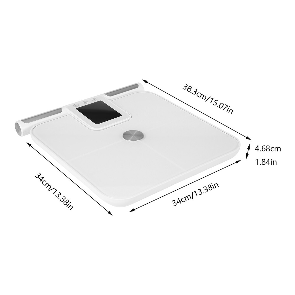 8 Electrode Smart Body Fat Scale Full Body Composition Analyzer with Report LCD