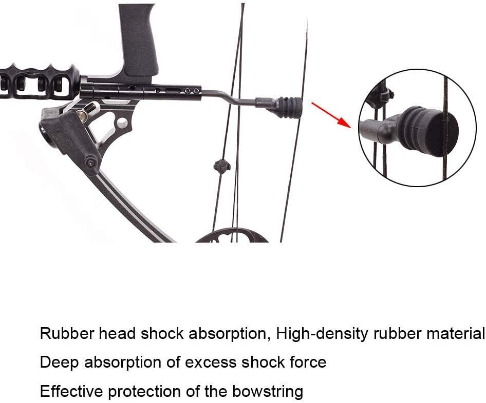 Archery Compound Bow String Stop Suppressor Stabilizer Bracket Mount Silencer