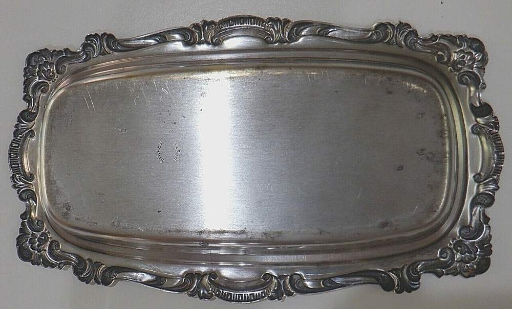 Silver Plate Butter Dish with Cover and Glass Plate