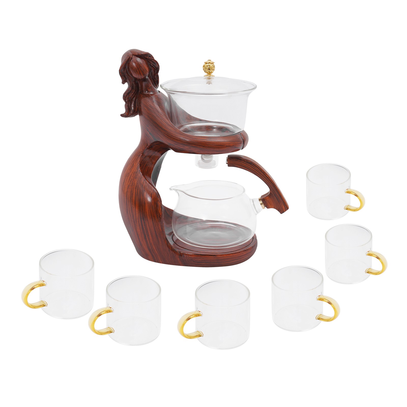 NEW Teapot Set, Semi Automatic Tea Set, Tea Set with 6 Small Cups