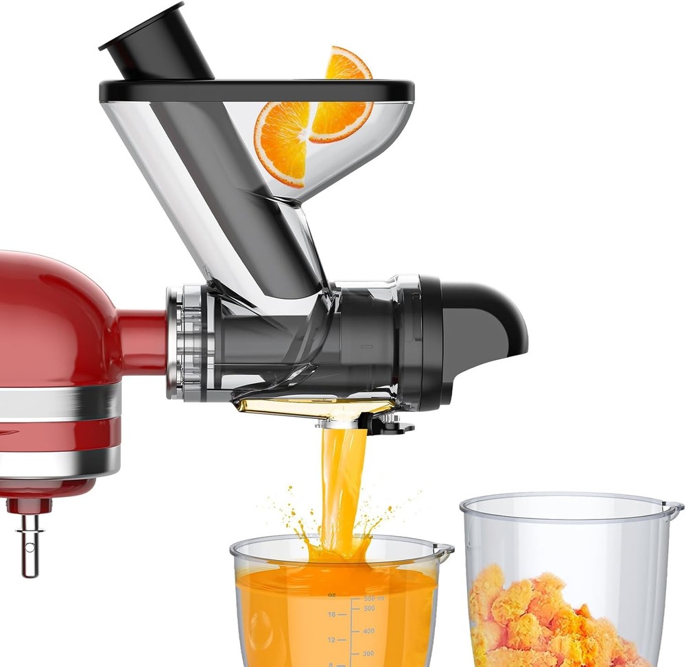 Masticating Juicer Attachment for KitchenAid Stand Mixer, Cold Pressed...