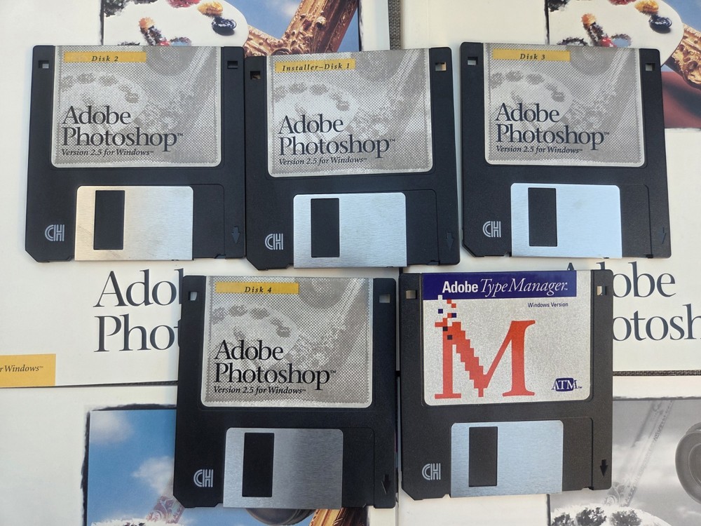 Adobe Photoshop Windows 2.5 what Started It All 1992 Complete CIB