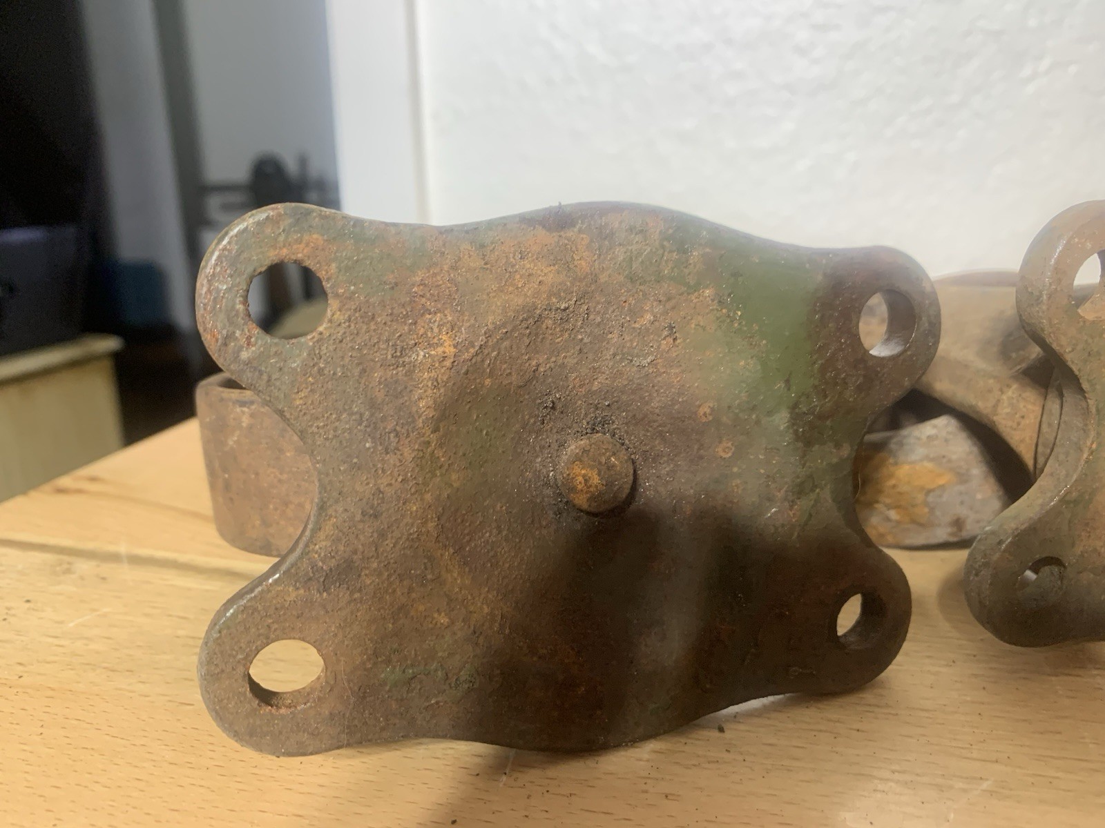 Antique Payson Cast Iron Swivel Casters Industrial Wheels with Grease Fittings