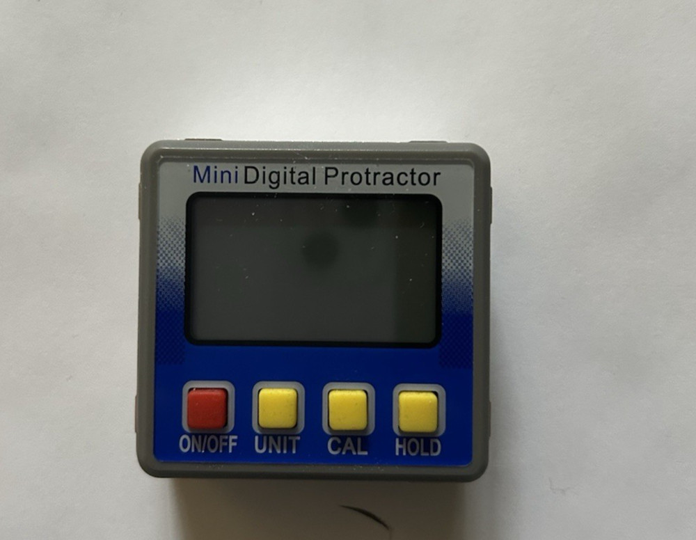 Protractor Harvet Mini Digital Large LED Display Measuring Range 4x 90 Degrees