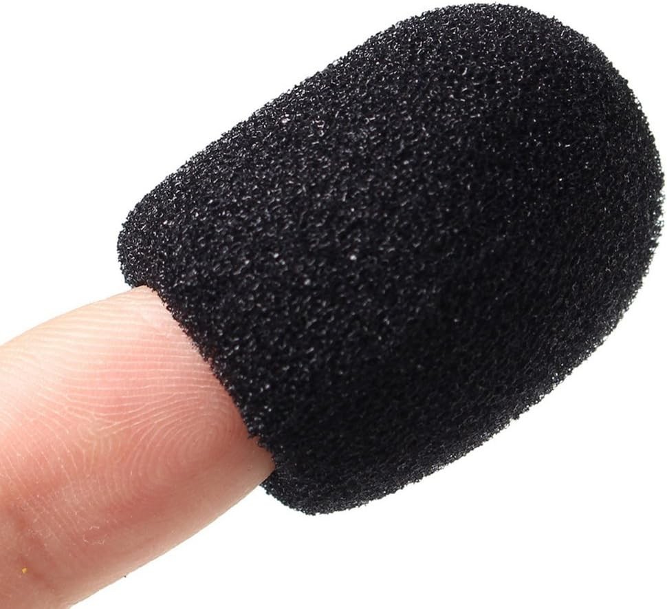 15 Pack Foam Microphone Windscreen, Lapel Headset Microphone Sponge Mini Foam...