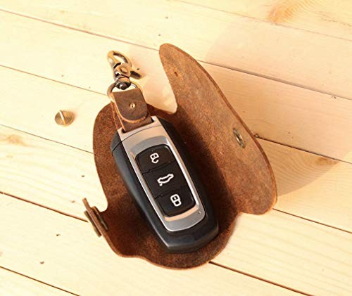Upgrade High Quality Snap Closure Leather Car Door Multifunction Key Case