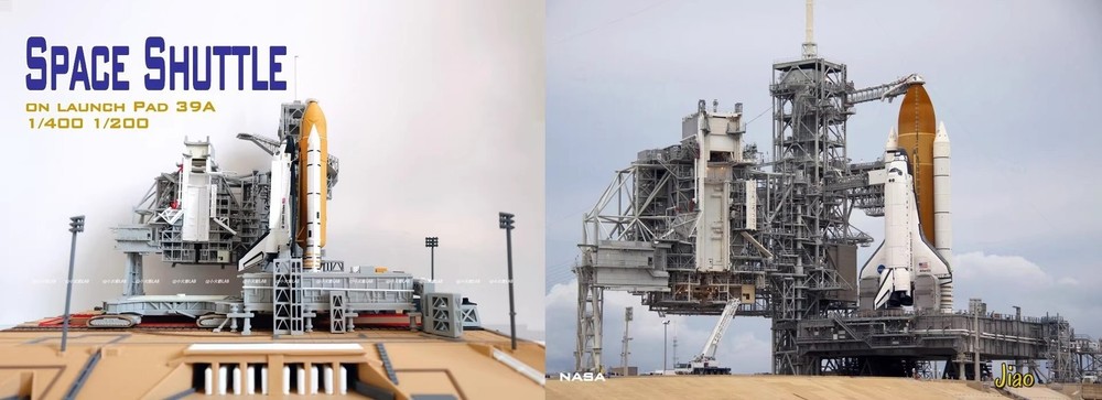 1/400 US 39A Space Shuttle Launch Site 3D Printed Painted Finished Model Kit
