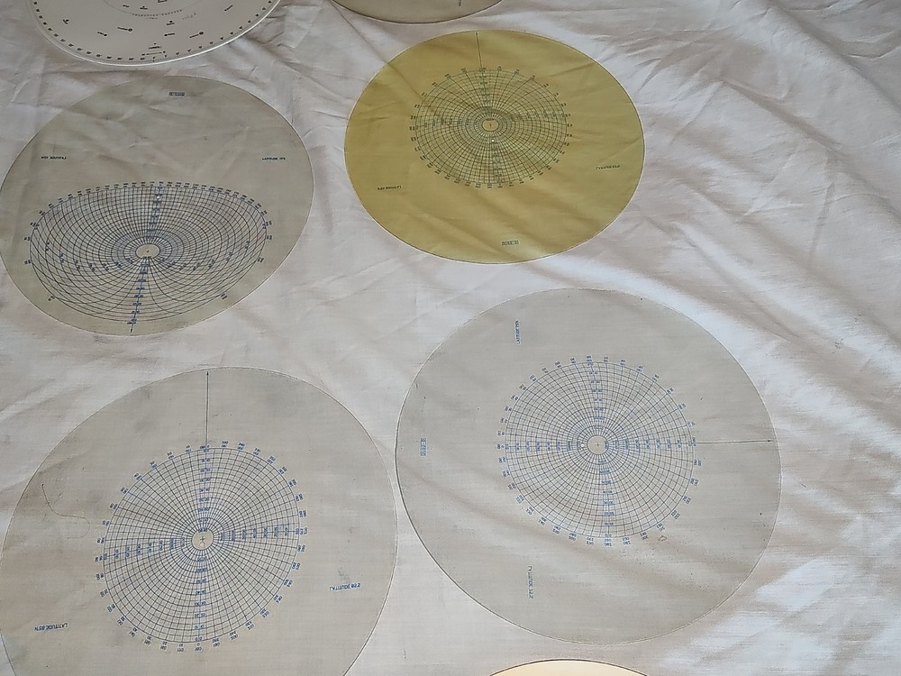 WWII-era Pilot's Altitude Correction Computer, Star Finder, Case