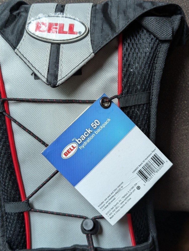 Bell Hydration Pack 2 Liter Bladder Backpack Red Black New Hiking Water Pack