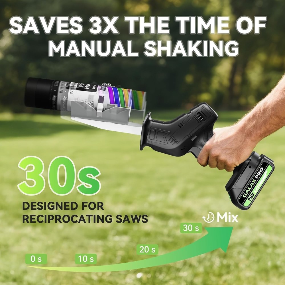 Multi-Purpose Paint Can Shaker for Reciprocating Saws - Efficient Mixing Tool
