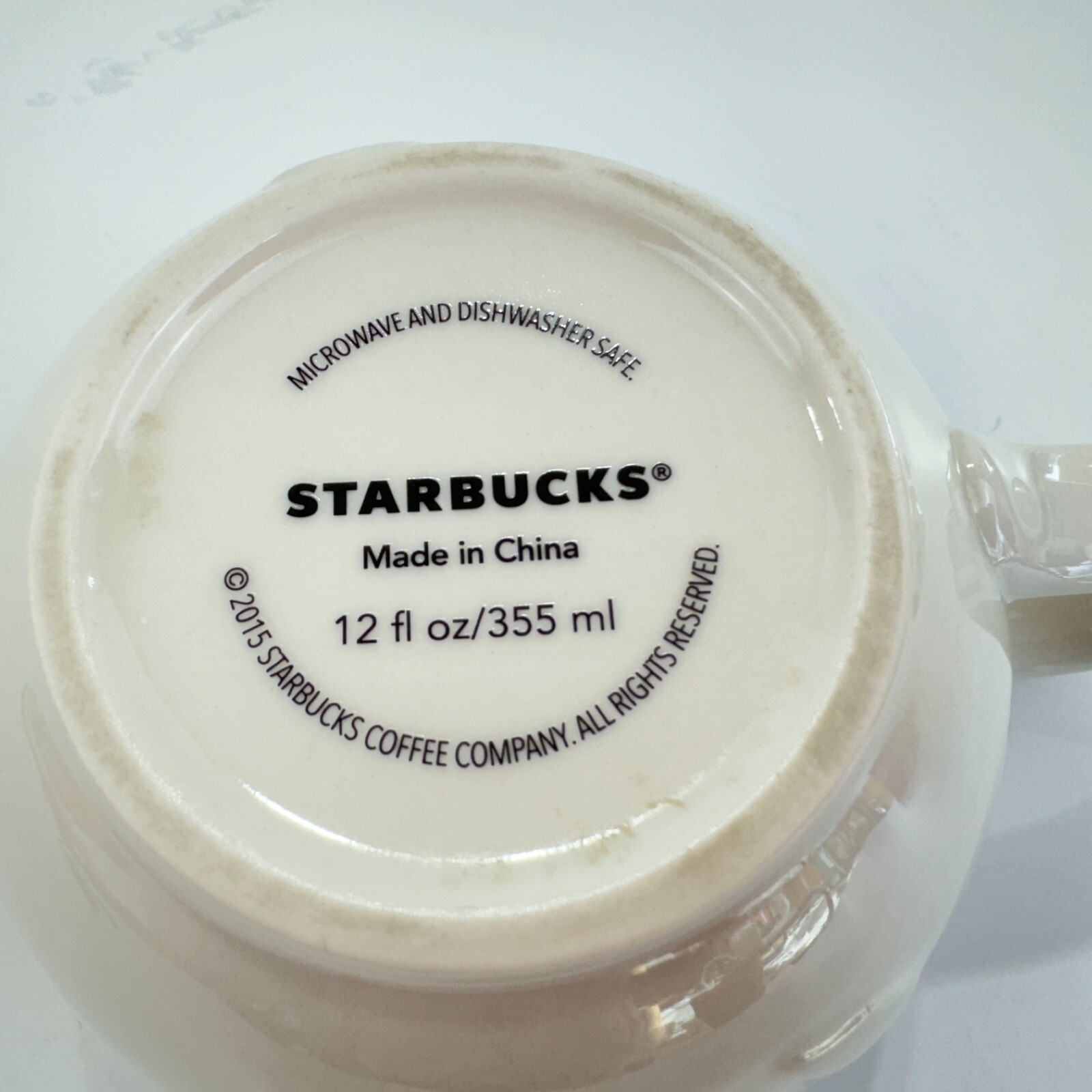 Starbucks Coffee Mug 2015 Sakura Pink Cherry Blossoms 12 oz Limited