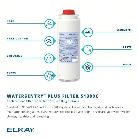 ELKAY Replacement Filter Cartridge: 51300C