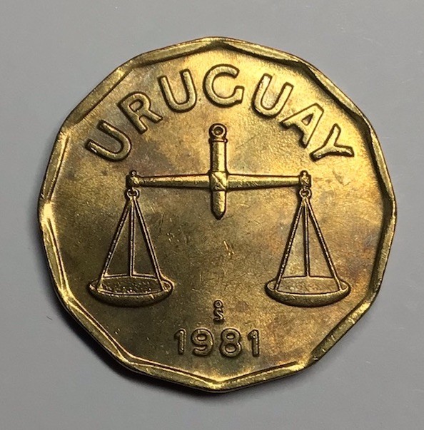 1981 Uruguay - 50 Centesimos World Coin KM# 68 🇺🇾