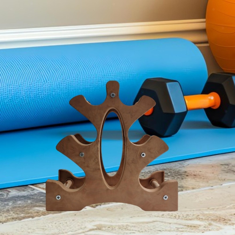 Dumbbell Rack 3 Tiers Space Saving Triangle Stable Vertical A Frame for Exercise