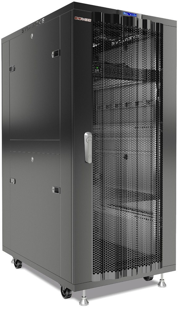 Sysracks 32U 32'' Deep IT Network Data Server Rack Cabinet Mesh Vented Door