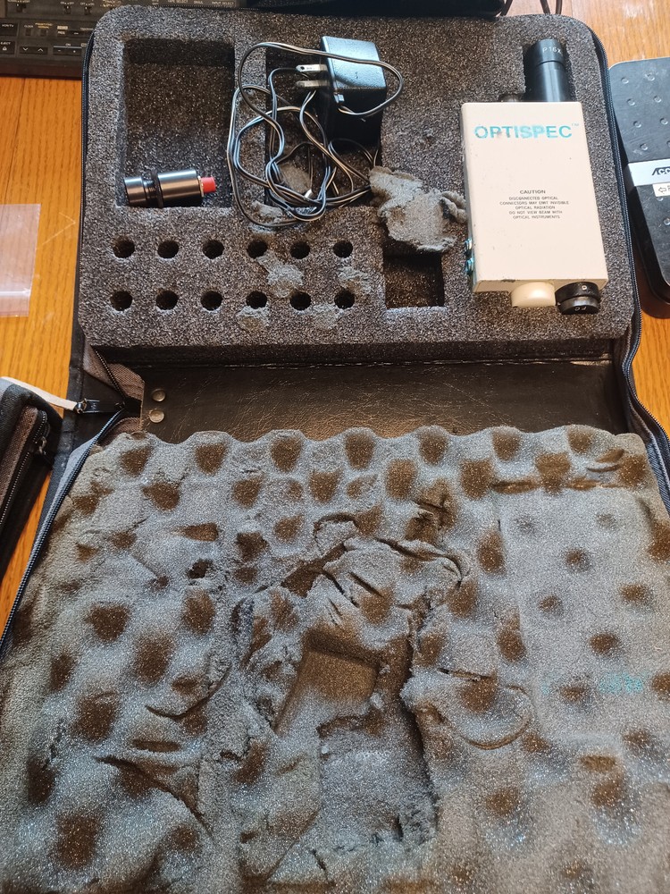 Micro Enterprises OPTISPEC FM1108 Fiber Microscope Unit w/case, power supply