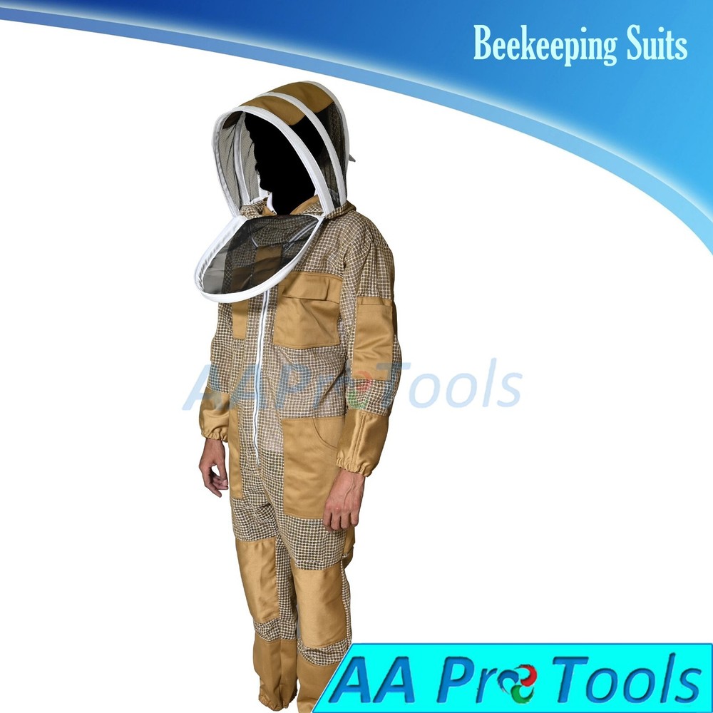 Professional 3 Layer Beekeeping Protection Suit Protective full Body Suit Large